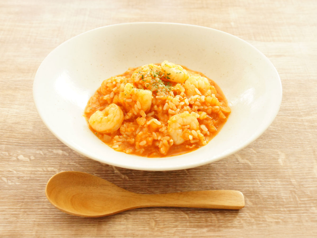 エビのトマトリゾット風